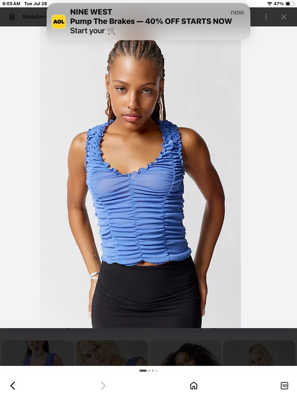 Urban Outfitters Ruffles Top
